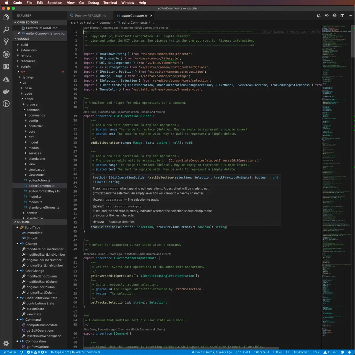 Clean code on computer screen